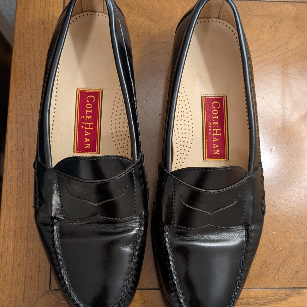 Cole Haan Men's Pinch Penny Black Loafers - Size 10.5 - Picture 2 of 4